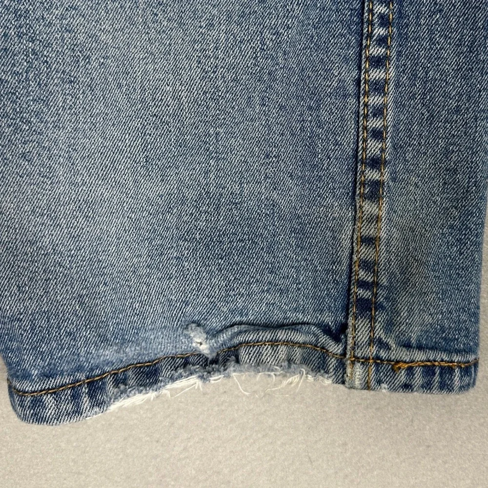 Levis 514 Jeans Mens 36X30 Blue Straight Fit Distressed Classic 5-Pocket Denim